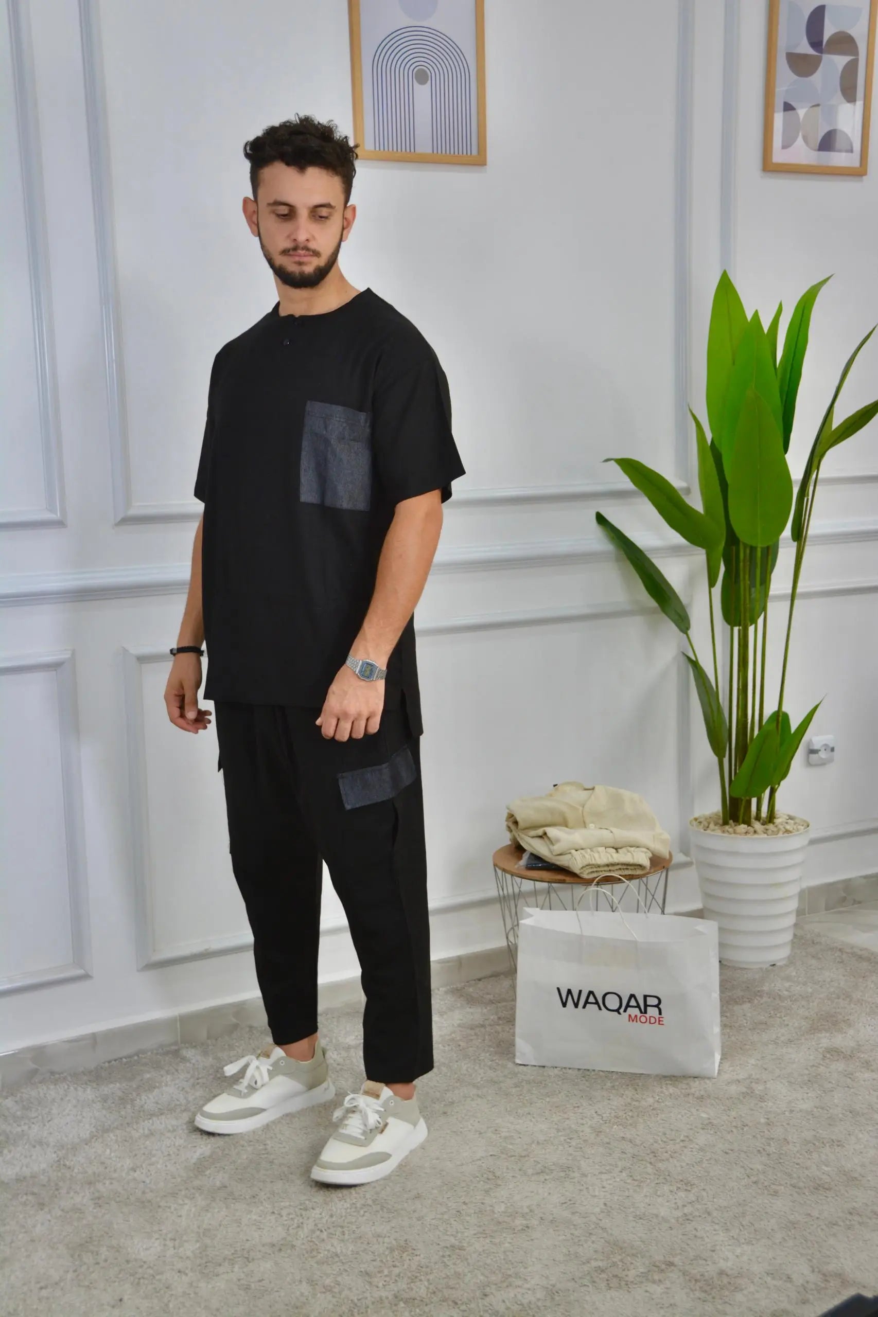 Ensemble waqar poche jeans