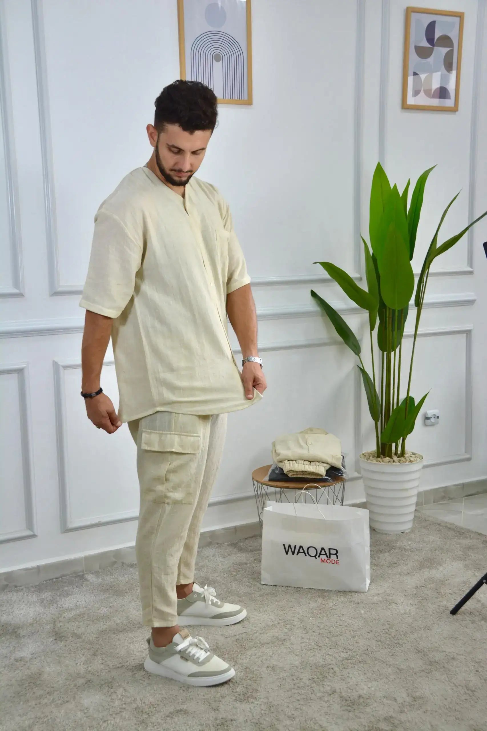 Ensemble lain waqar chemise 2025