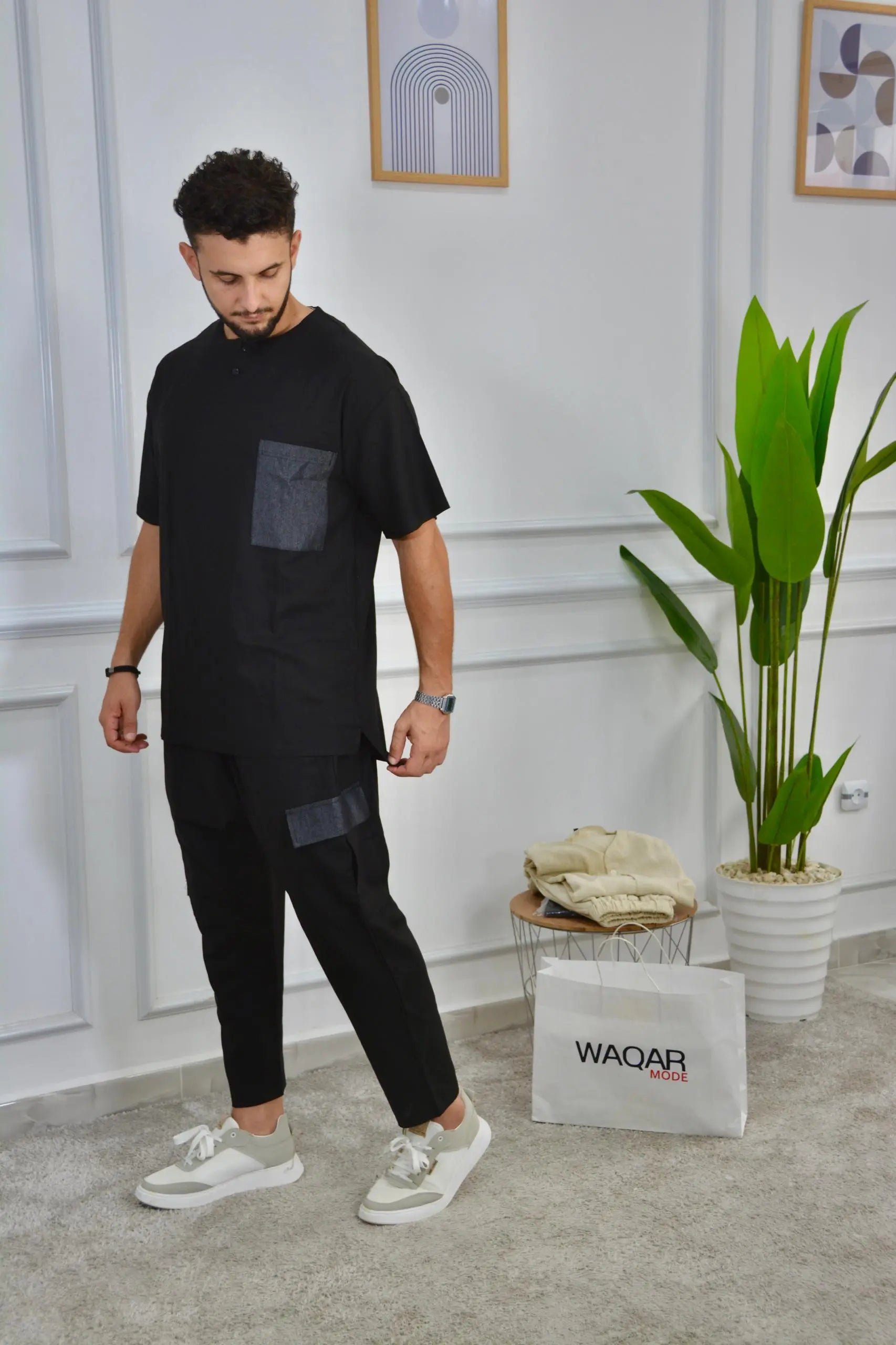 Ensemble waqar poche jeans